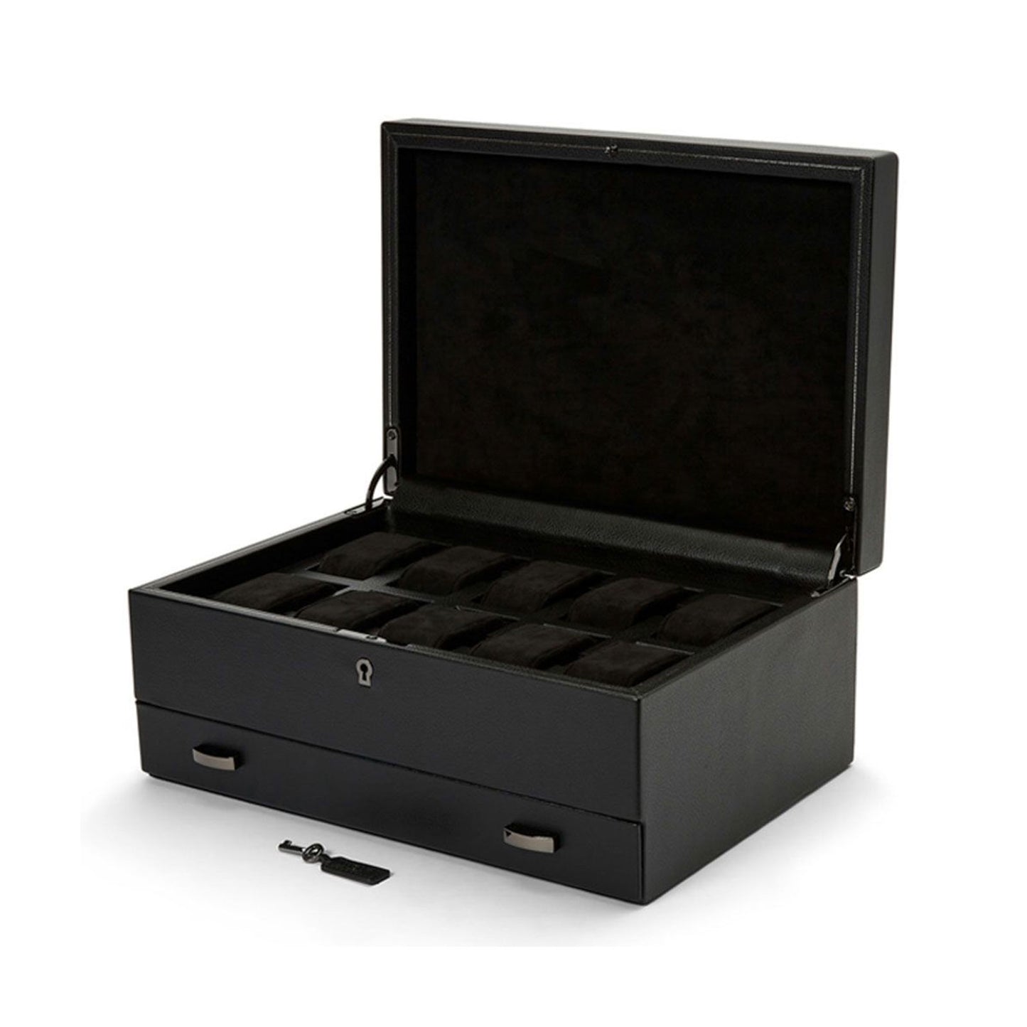 British Racing Ten Piece Watch Box Black simple Pursuit