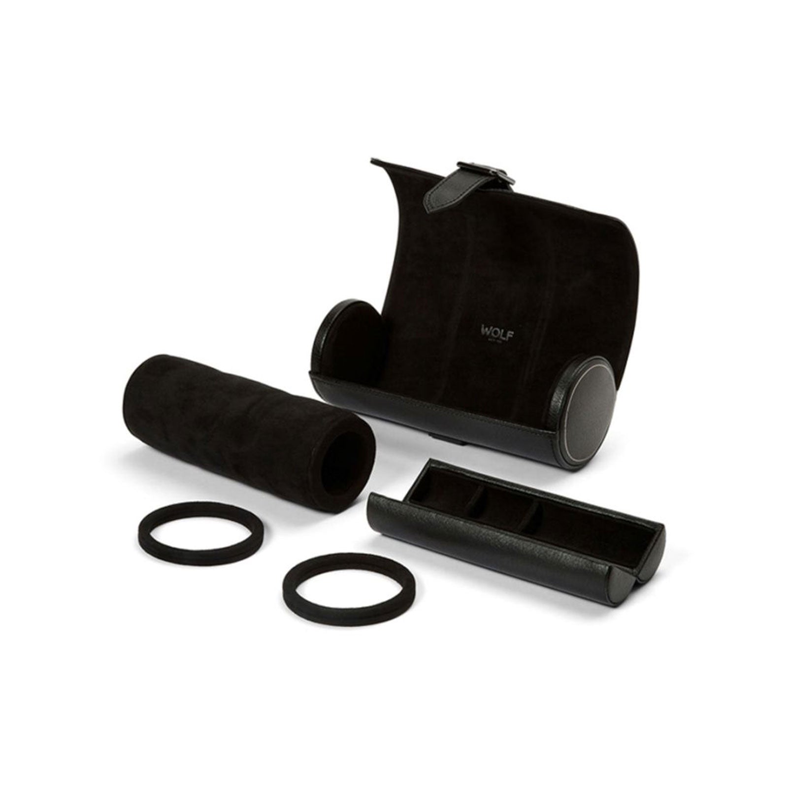 British Racing Triple Watch Roll Black simple Pursuit