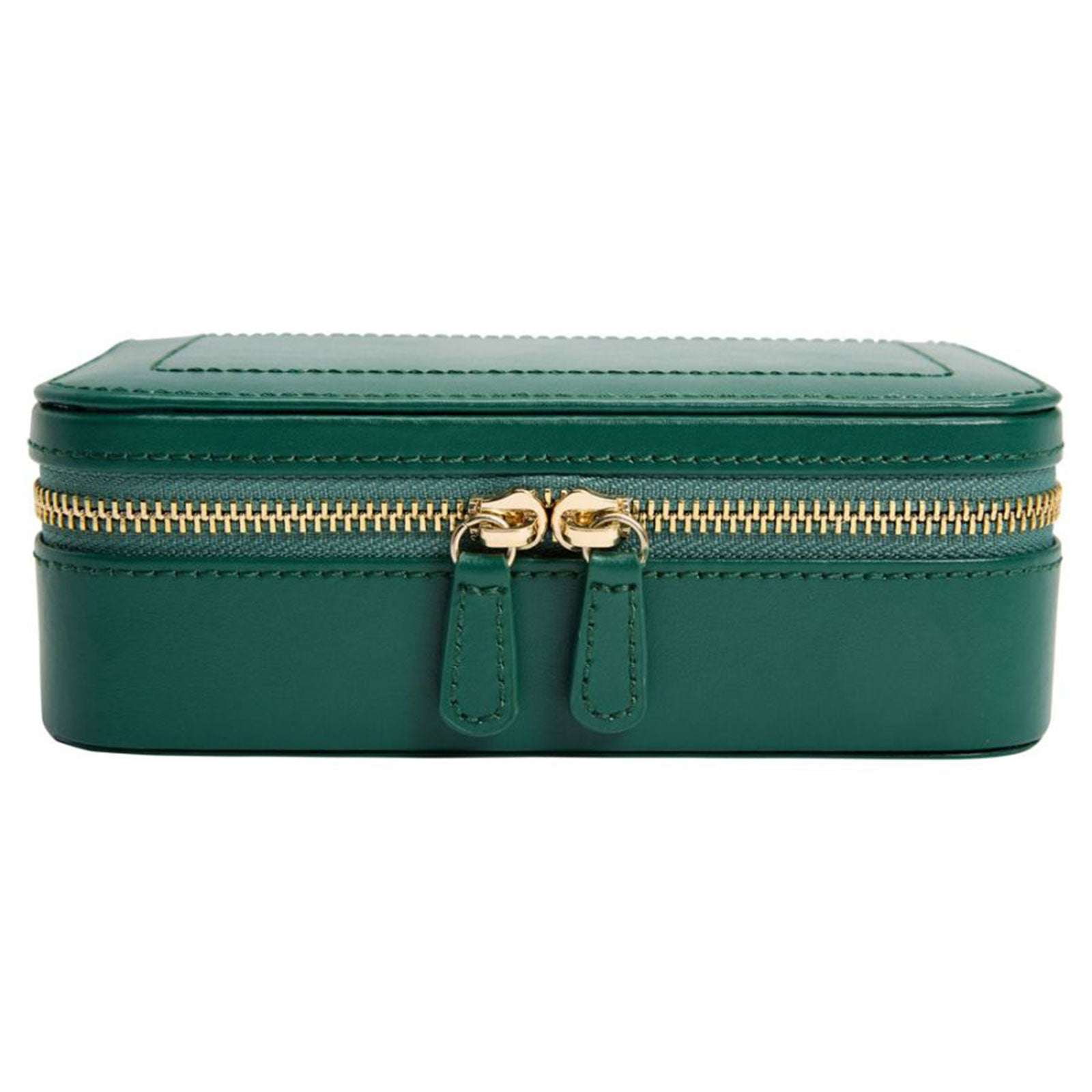 Sophia Travel Zip Jewellery Case in Forest Green simple Pursuit