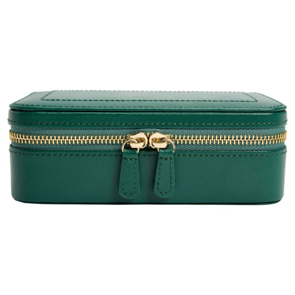 Sophia Travel Zip Jewellery Case in Forest Green simple Pursuit