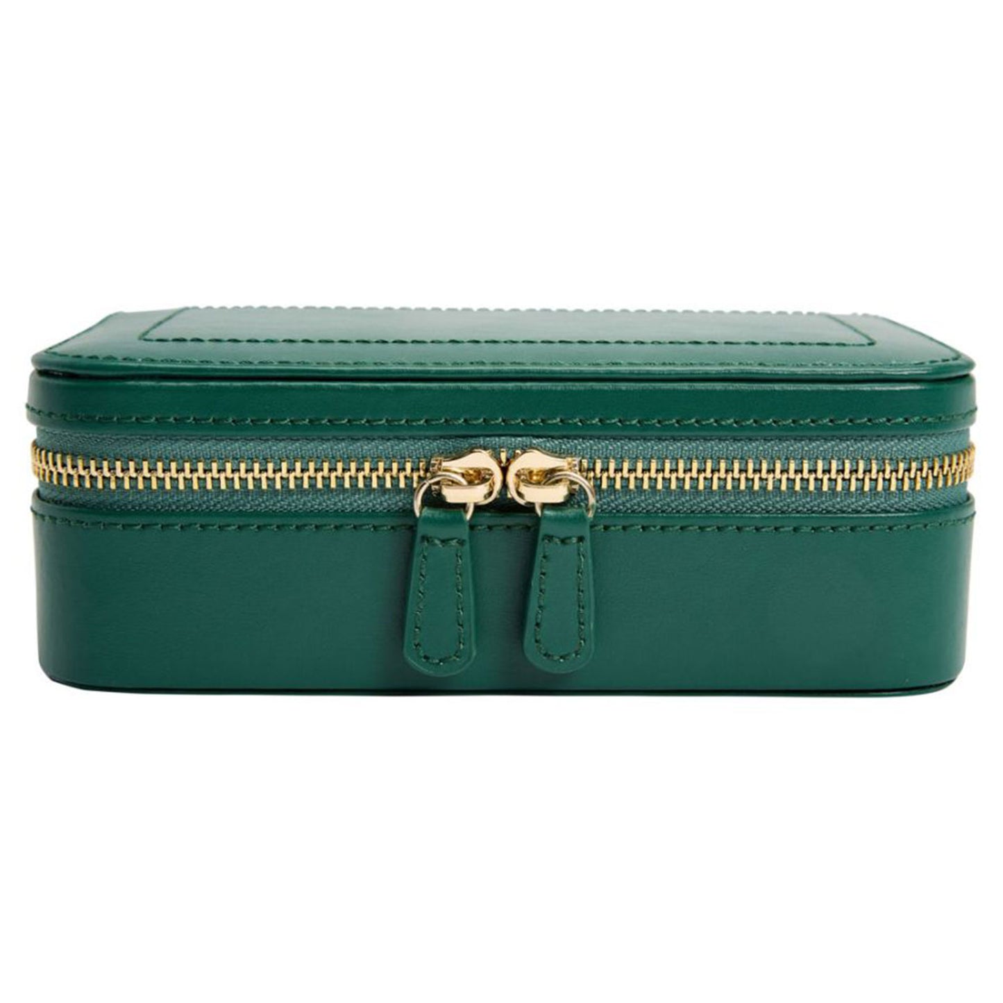 Sophia Travel Zip Jewellery Case in Forest Green simple Pursuit