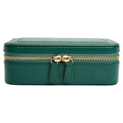 Sophia Travel Zip Jewellery Case in Forest Green simple Pursuit
