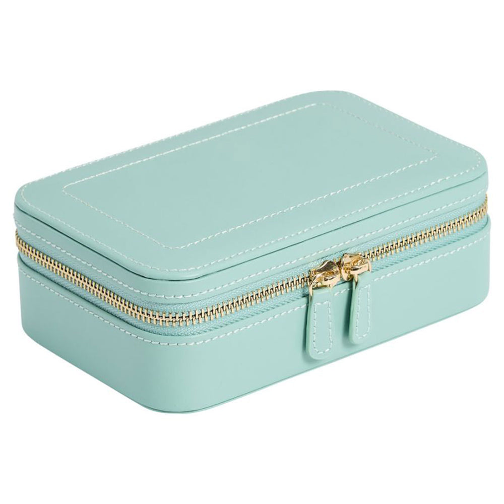 Sophia Travel Zip Jewellery Case in Jade Green simple Pursuit