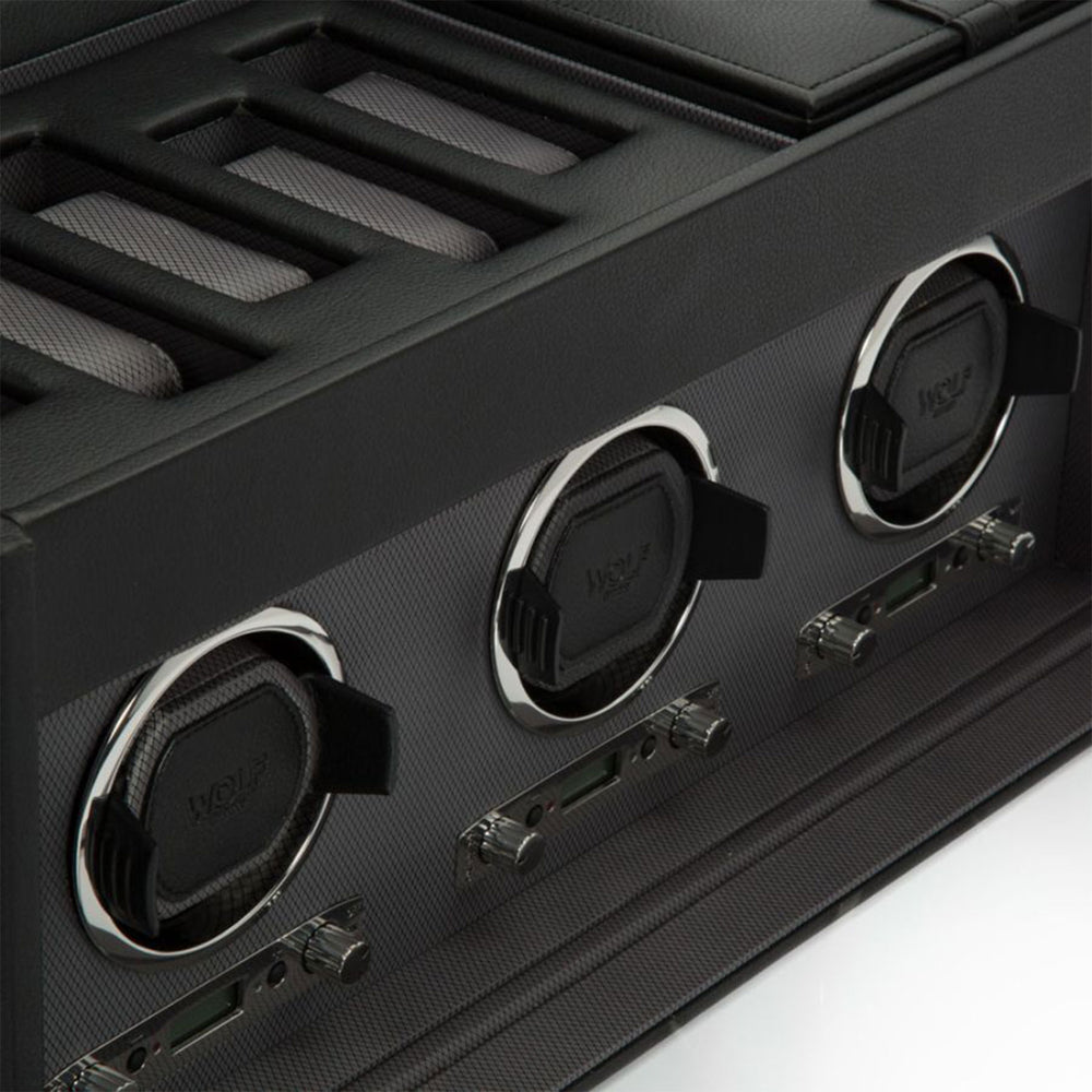Viceroy Triple Watch Winder With Storage Black simple Pursuit