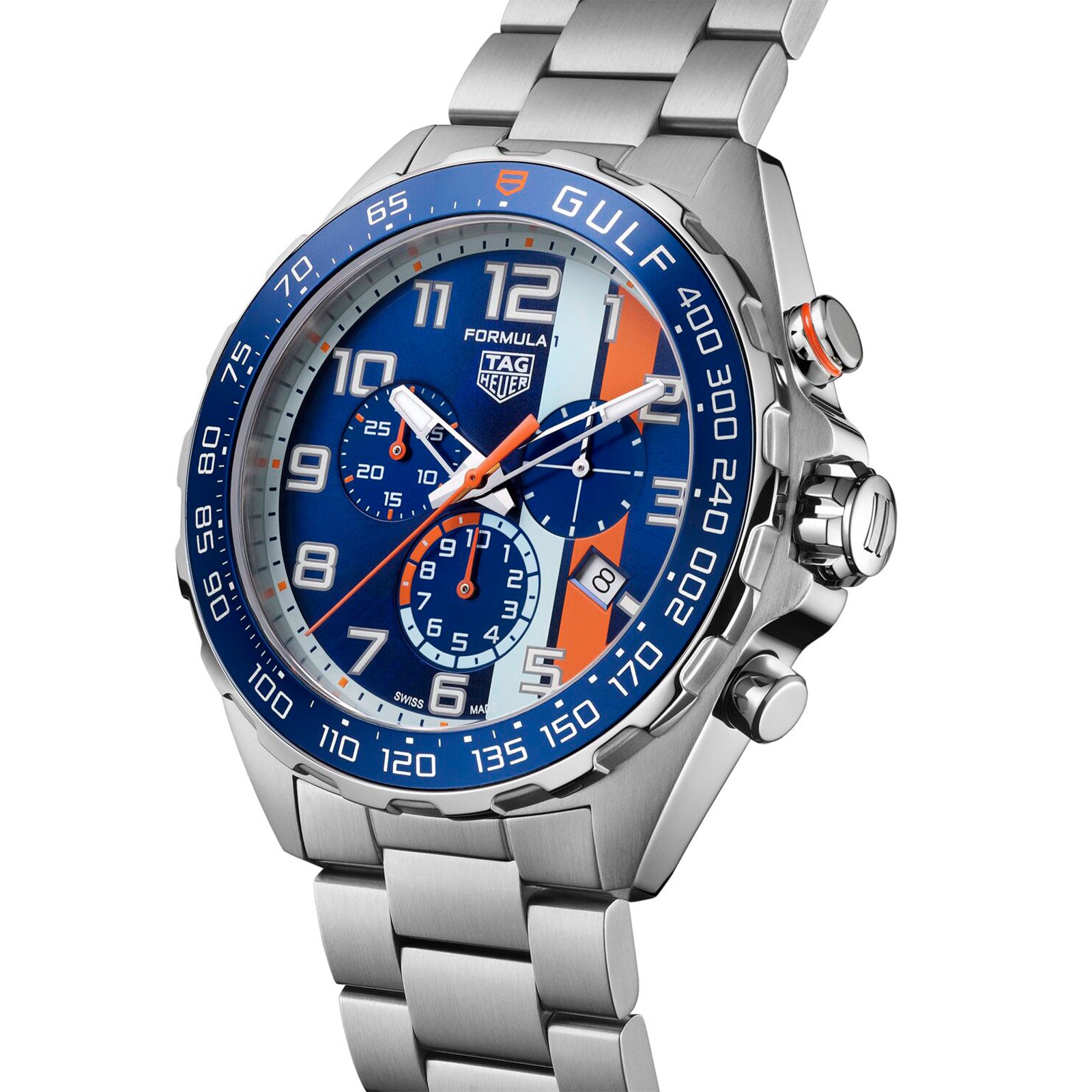 Special Edition Formula 1 Chronograph X Gulf Quartz 43mm simple Pursuit