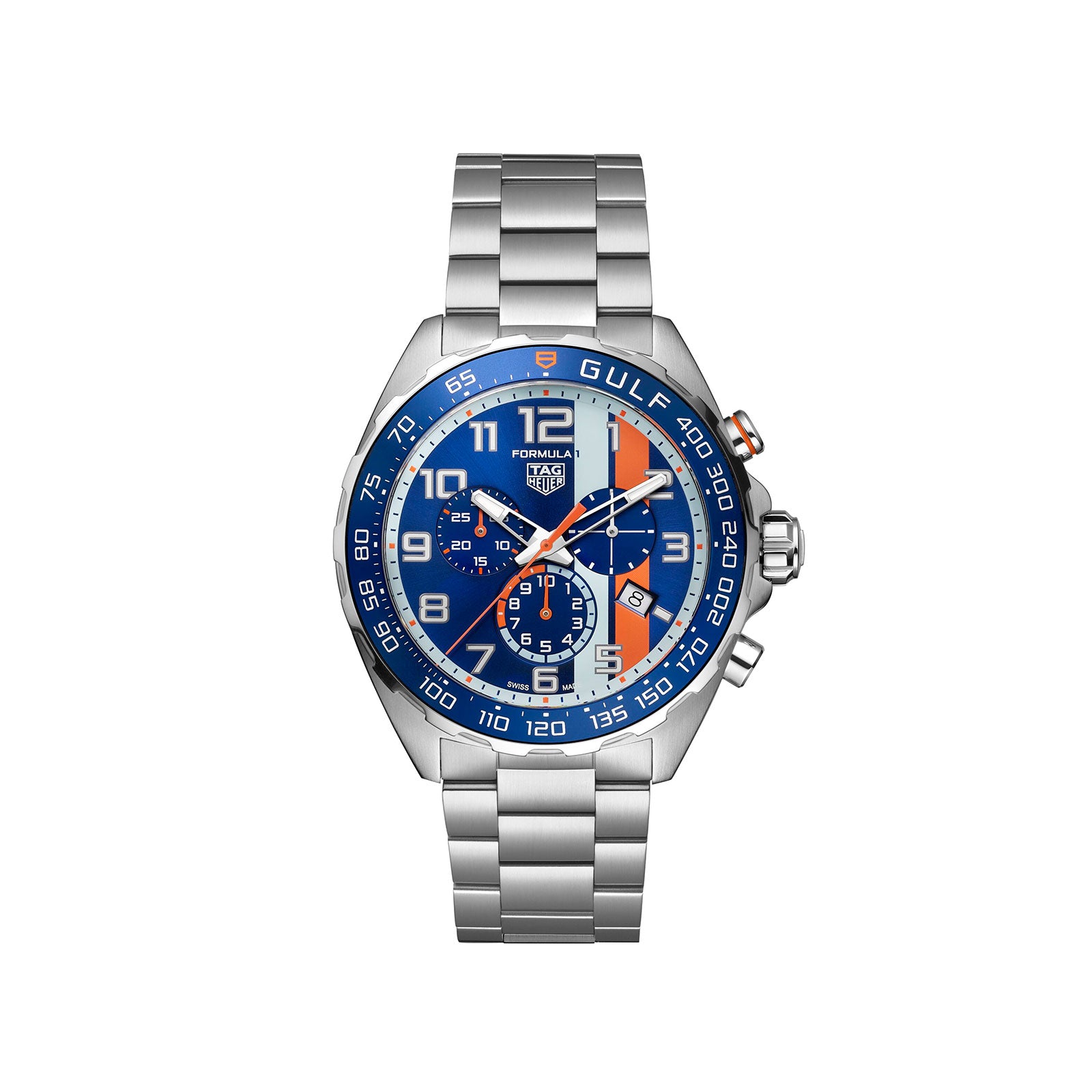 Special Edition Formula 1 Chronograph X Gulf Quartz 43mm simple Pursuit