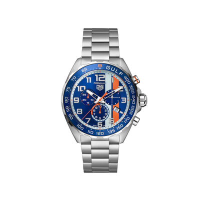Special Edition Formula 1 Chronograph X Gulf Quartz 43mm simple Pursuit