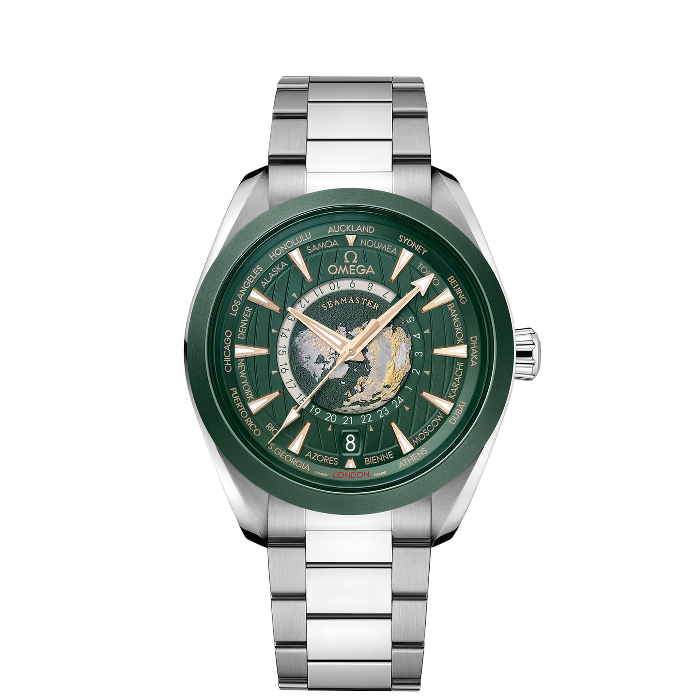 Seamaster Aqua Terra 150m Co-Axial GMT Worldtimer 43mm variant Pursuit