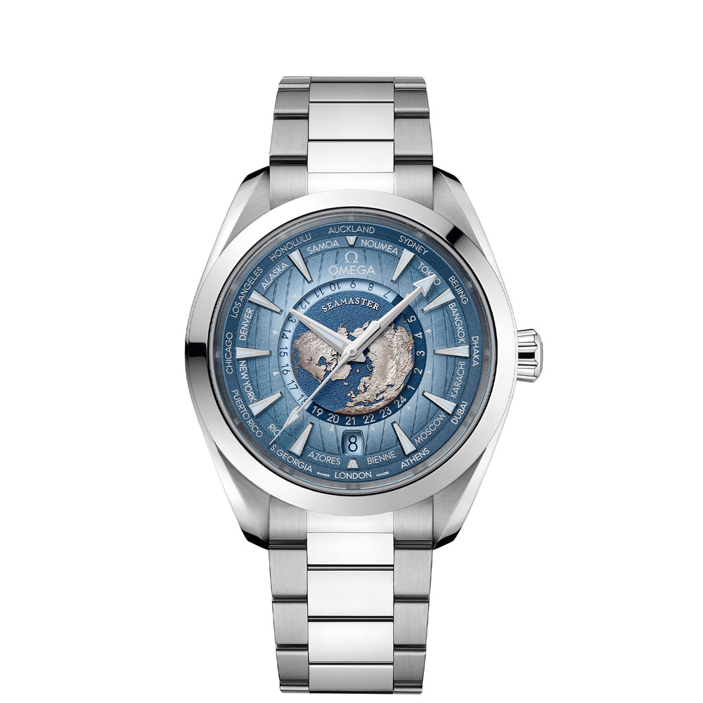 Seamaster Aqua Terra 150m Co-Axial GMT Worldtimer 43mm variant Pursuit