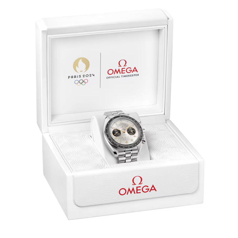 Speedmaster Chronoscope Co-Axial Chronograph 43mm Paris Olympic Games variant Pursuit