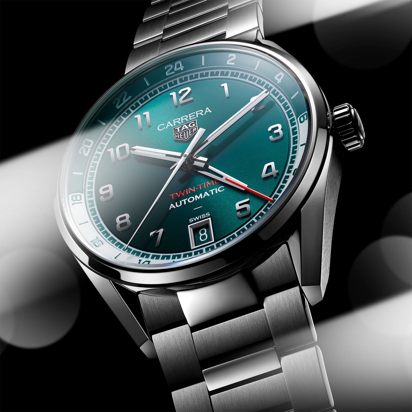 Carrera Date Twin-Time Calibre TH31-03 Automatic 41mm simple Pursuit