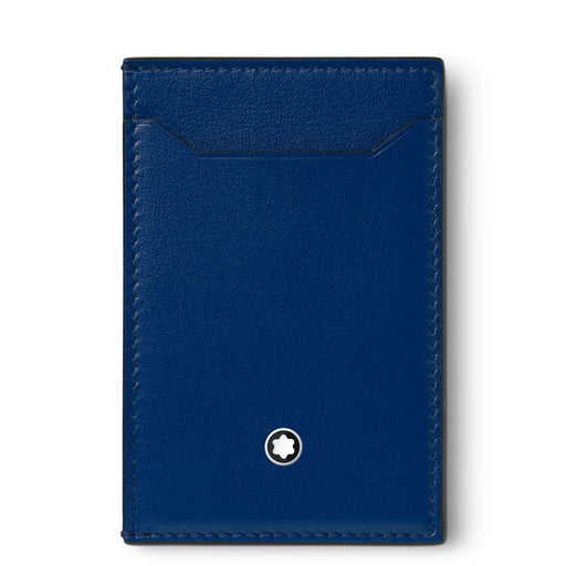 Montblanc Meisterstück Pocket Holder 3cc Blue MB129684 Leather Products Montblanc   
