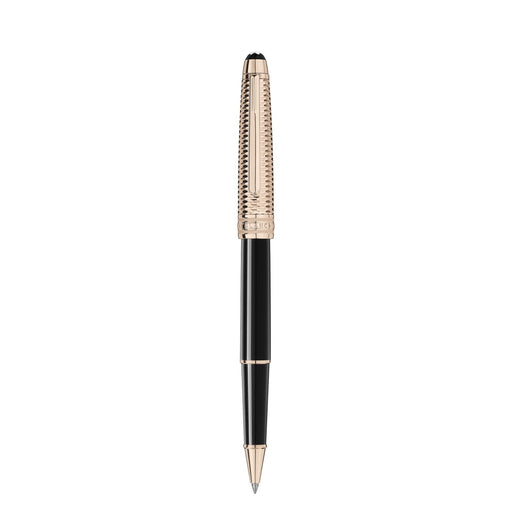 Montblanc Meisterstück Doué Geometry Signature Gold-Coated Classique Rollerball MB132506 Pens Montblanc   