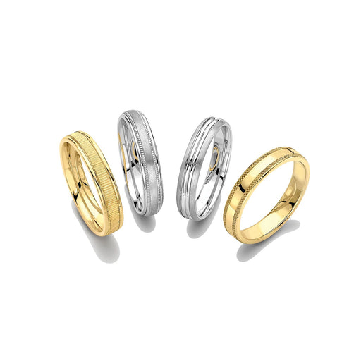 Patterned Wedding Bands Ring Michael Spiers