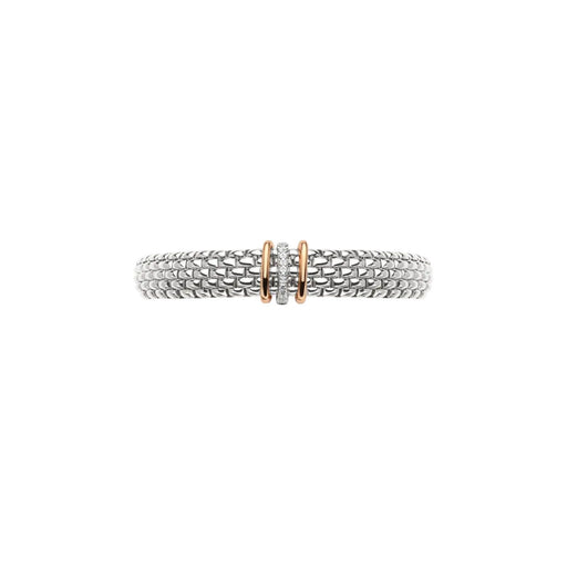 Panorama 18ct White & Rose Gold Diamond Flex'it Bracelet 58704BX_BB_B_RBR Bracelet Fope   