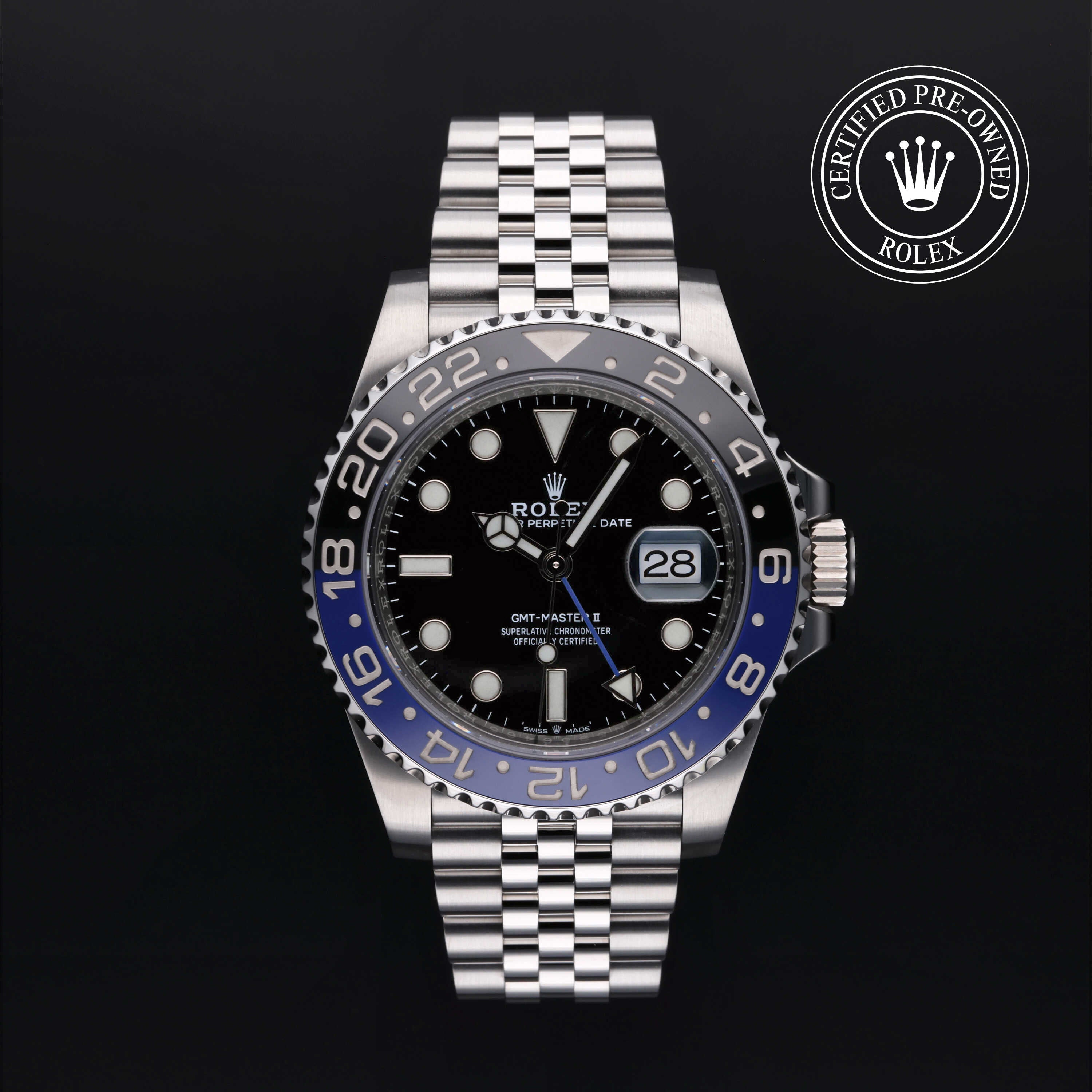 Rolex Certified Pre-Owned GMT-Master II 40mm 126710BLNR N5956465 simple Pursuit