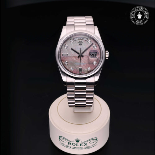 Rolex Certified Pre-Owned Day-Date 36mm 118209 Y135751 simple Pursuit