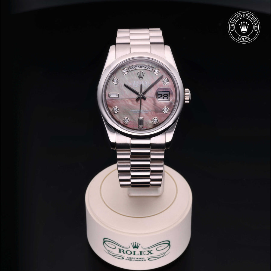 Rolex Certified Pre-Owned Day-Date 36mm 118209 Y135751 simple Pursuit