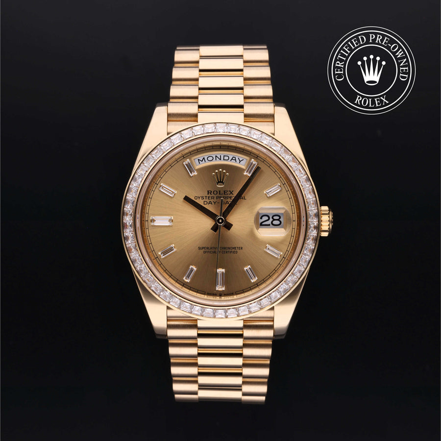 Rolex Certified Pre-Owned Day-Date 40mm 228398TBR P99202Z7 simple Pursuit