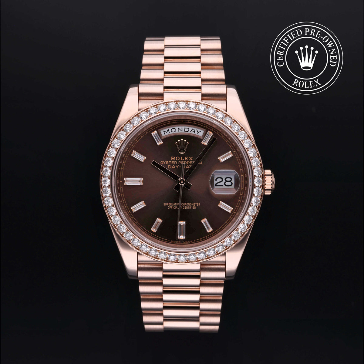 Rolex Certified Pre-Owned Day-Date 40mm 228345RBR 25H823Z8 simple Pursuit