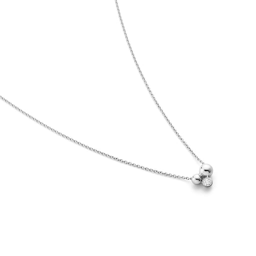 Georg Jensen MOONLIGHT GRAPES Silver Diamond Necklace 20000713 Necklace Georg Jensen   