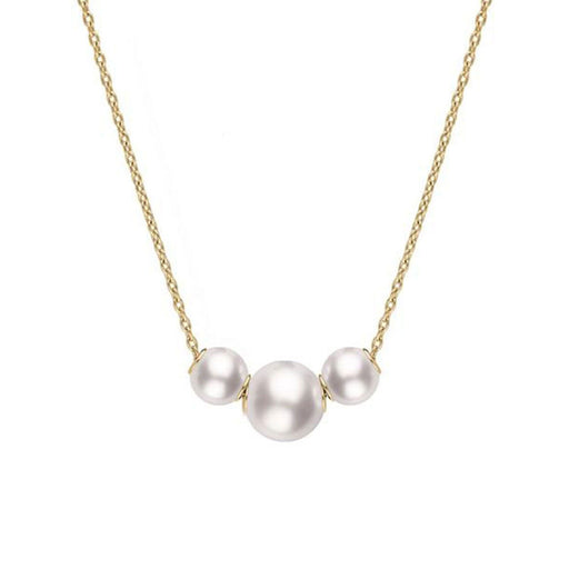 Mikimoto Pearls in Motion Akoya Cultured Pearl Triple Necklace in 18ct Yellow Gold - PP20479K Necklace Mikimoto   