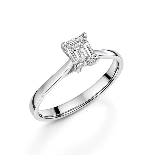 Michael Spiers Platinum Emerald-Cut F Si Diamond Solitaire Ring 0.70ct Ring Michael Spiers   