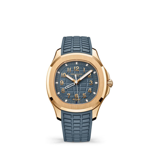 Patek Philippe Aquanaut Time Travel, Opaline Blue Grey Dial 5269R-001 Watches Patek Philippe