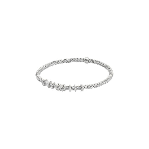 Prima 18ct White Gold Diamond Flex'it Bracelet 74708BX_BB_B_XBX Bracelet Fope Small