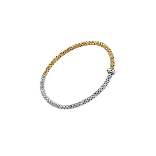 Prima 18ct Yellow & White Gold Diamond Flex'it Bracelet 01M08B2_BB_2_XBX Bracelet Fope Small