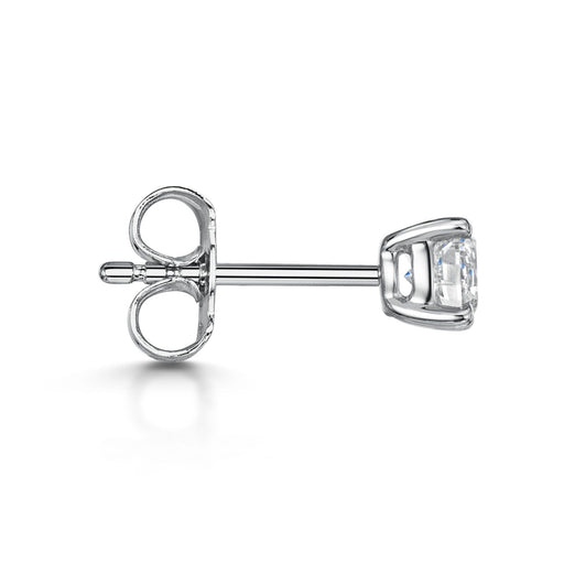 18ct White Gold Brilliant-Cut F/G Si Diamond Solitaire Earrings 0.70ct Earrings Michael Spiers   