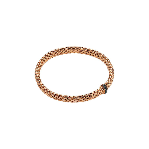 Vendome 18ct Rose Gold Black Diamond Flex'it Bracelet 56002BX_BN_R_X3X Bracelet Fope Small