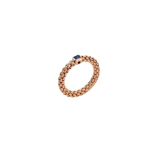 Souls 18ct Rose Gold Flex'it Blue Sapphire Ring 09E08AX_B2_R_XRX Ring Fope S  