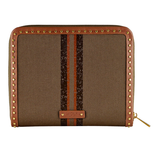 Wolf Ida Travel Zip Jewellery Portfolio in Khaki 190043 “Online Exclusive” Jewellery Storage Wolf