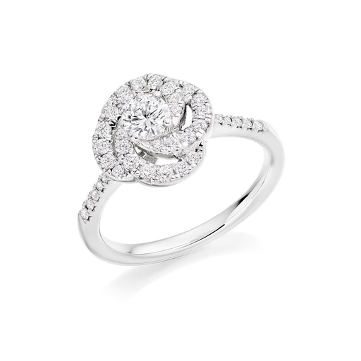 Michael Spiers Platinum G Si Brilliant-Cut Diamond Flower Ring 0.75ct Ring Michael Spiers   