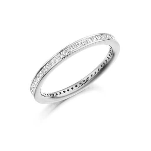 Michael Spiers Platinum Princess-Cut Diamond Full Eternity Ring 0.60ct - FET 885 Ring Michael Spiers   