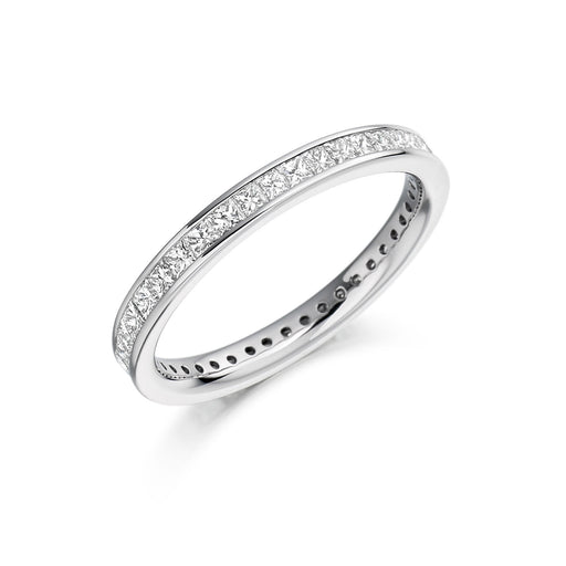 Michael Spiers Platinum Princess-Cut Diamond Full Eternity Ring 1.00ct - FET 887 Ring Michael Spiers   