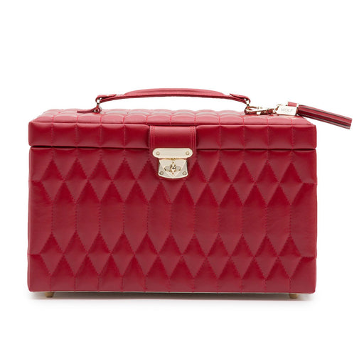 Wolf Caroline Large Jewellery Case in Red 329672 “Online Exclusive” Jewellery Storage Wolf