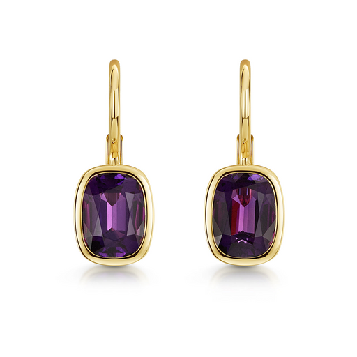 Aya 18ct Yellow Gold Amethyst Earrings Earrings Michael Spiers