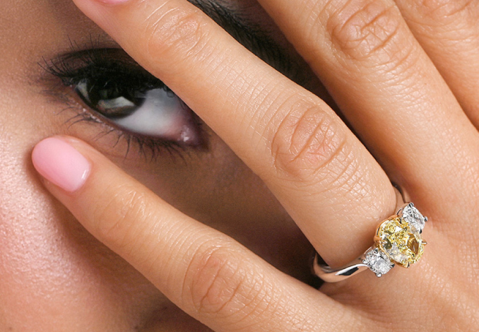 Michael Spiers Diamond Engagement Ring