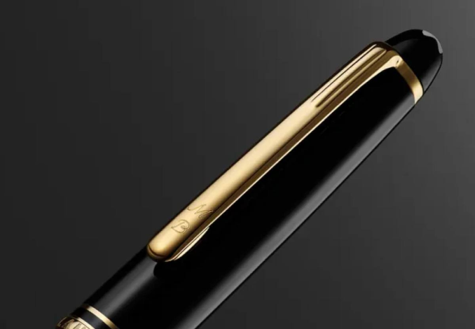 Montblanc Gold and Black Pen