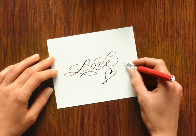 Writing with Montblanc Pen Love