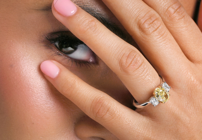 Michael Spiers Yellow Diamond Ring