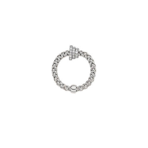 Prima 18ct White Gold Diamond Pavé Flex'it Ring 74408AX_PB_B Ring Fope   