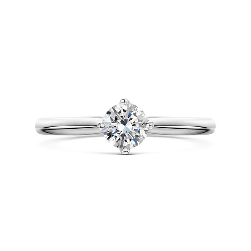 Platinum Brilliant-Cut E VS Diamond Cardinal Point Solitaire Ring 0.50ct Ring Michael Spiers