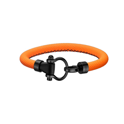 Aqua Sailing Bracelet in Black DLC Steel & Orange Rubber With Black Detail - BA05ST000080 Cufflinks & Accessories Omega M  