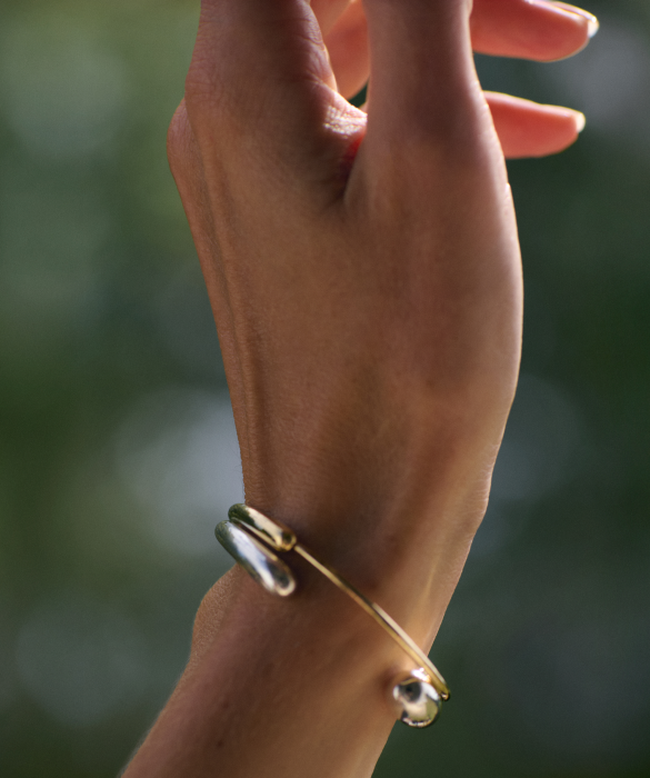 Georg Jensen Silver Mercy Bangle