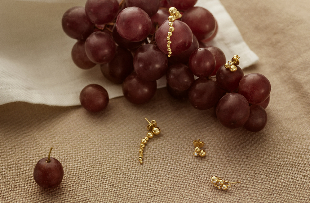 Georg Jensen Moonlight Grapes Gold Jewellery Collection