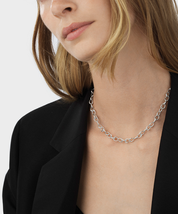 Georg Jensen Silver Offspring Necklace