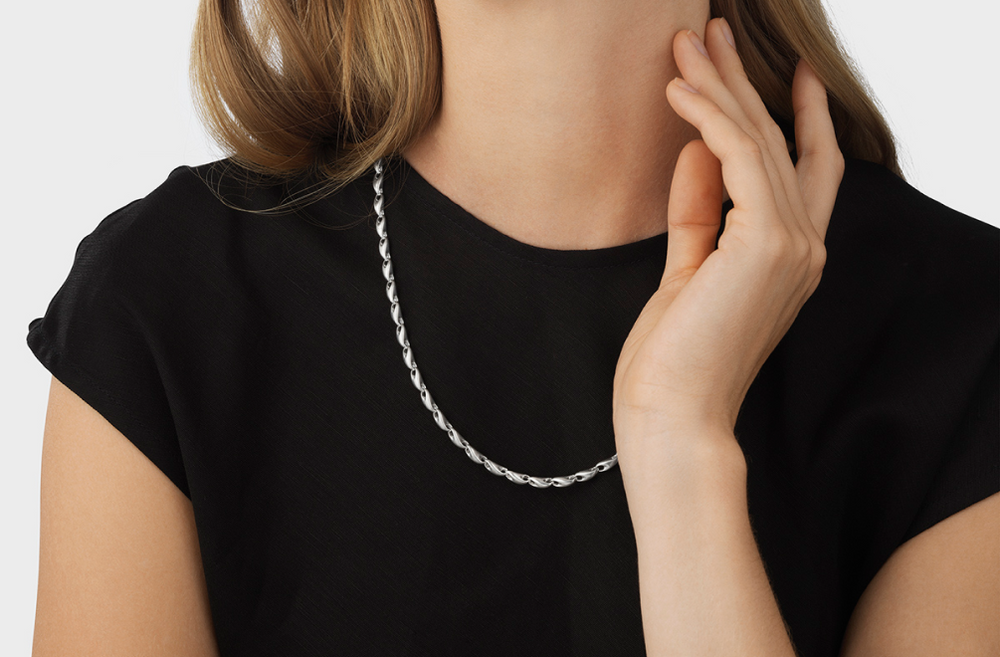 Georg Jensen Reflect Silver Necklace